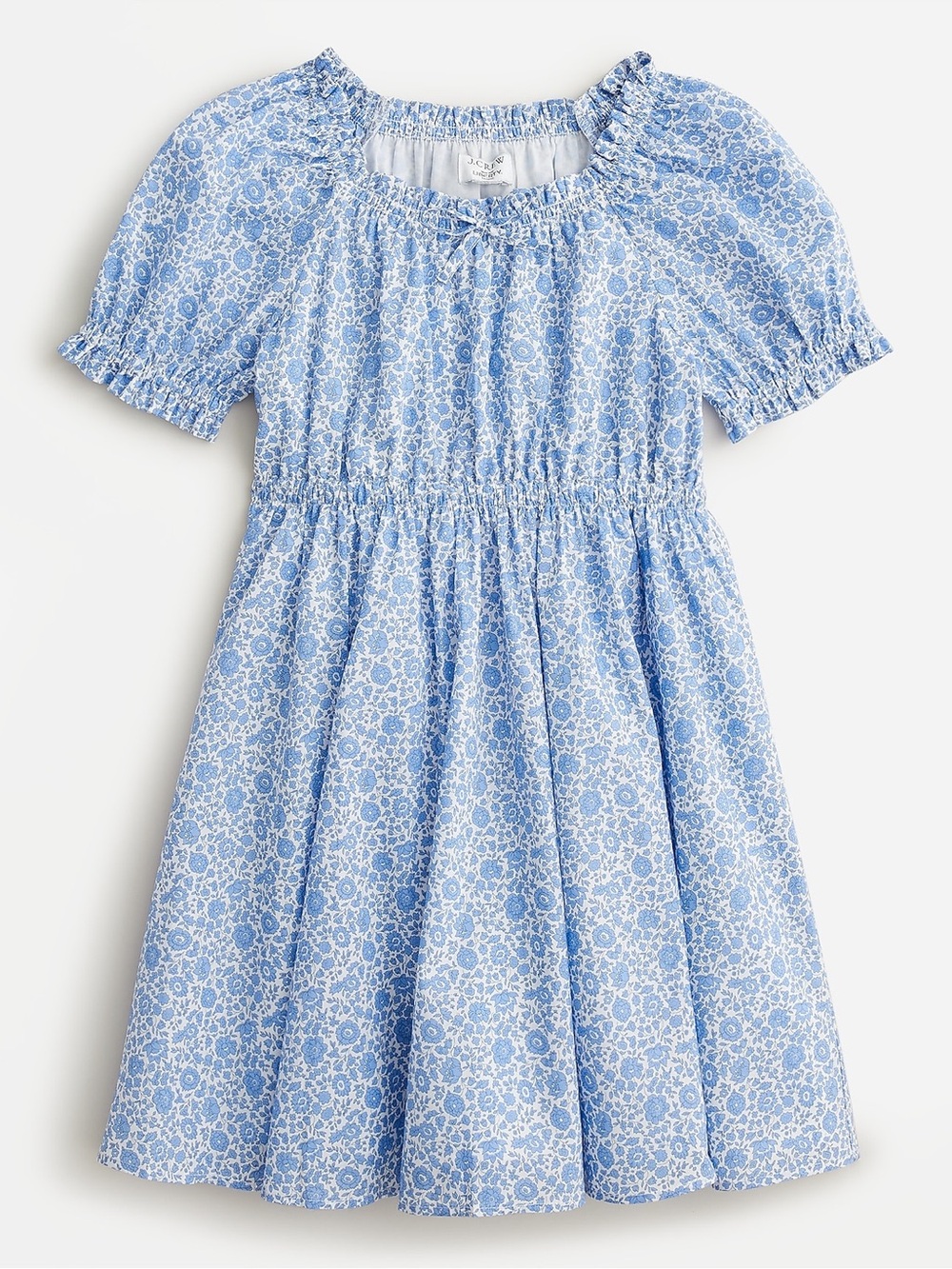JN26 J. Crew Girls' puff-sleeve dress in Liberty® fabrics